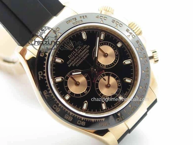0511 Daytona 116515 Noob 1:1 Best Edition Black RG Dial On Black Rubber Strap A7750 (Free Extra Strap) ZipUp 3743